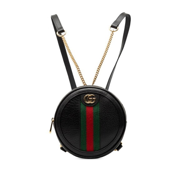 GUCCI Black Leather Backpack main image 4